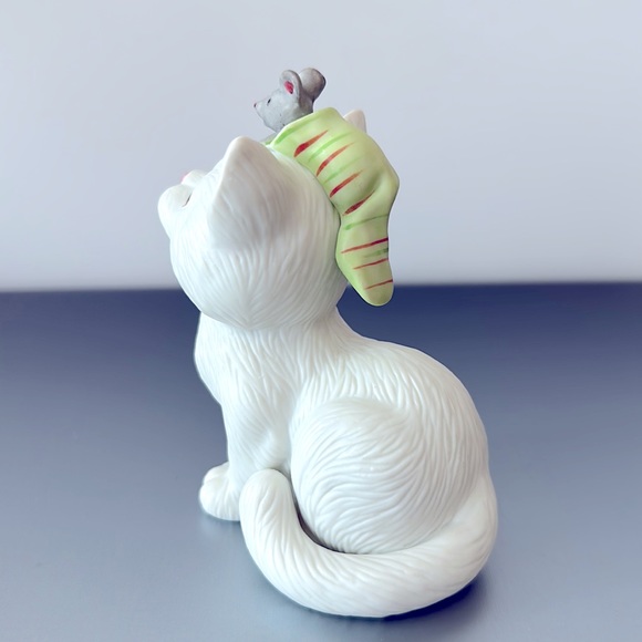 Vintage 1990 Kitty Cat & Mouse Figurine by Kathy Wise for Enesco - Picture 4 of 8